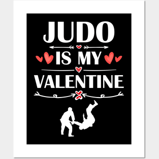 Judo Is My Valentine T-Shirt Funny Humor Fans Posters and Art